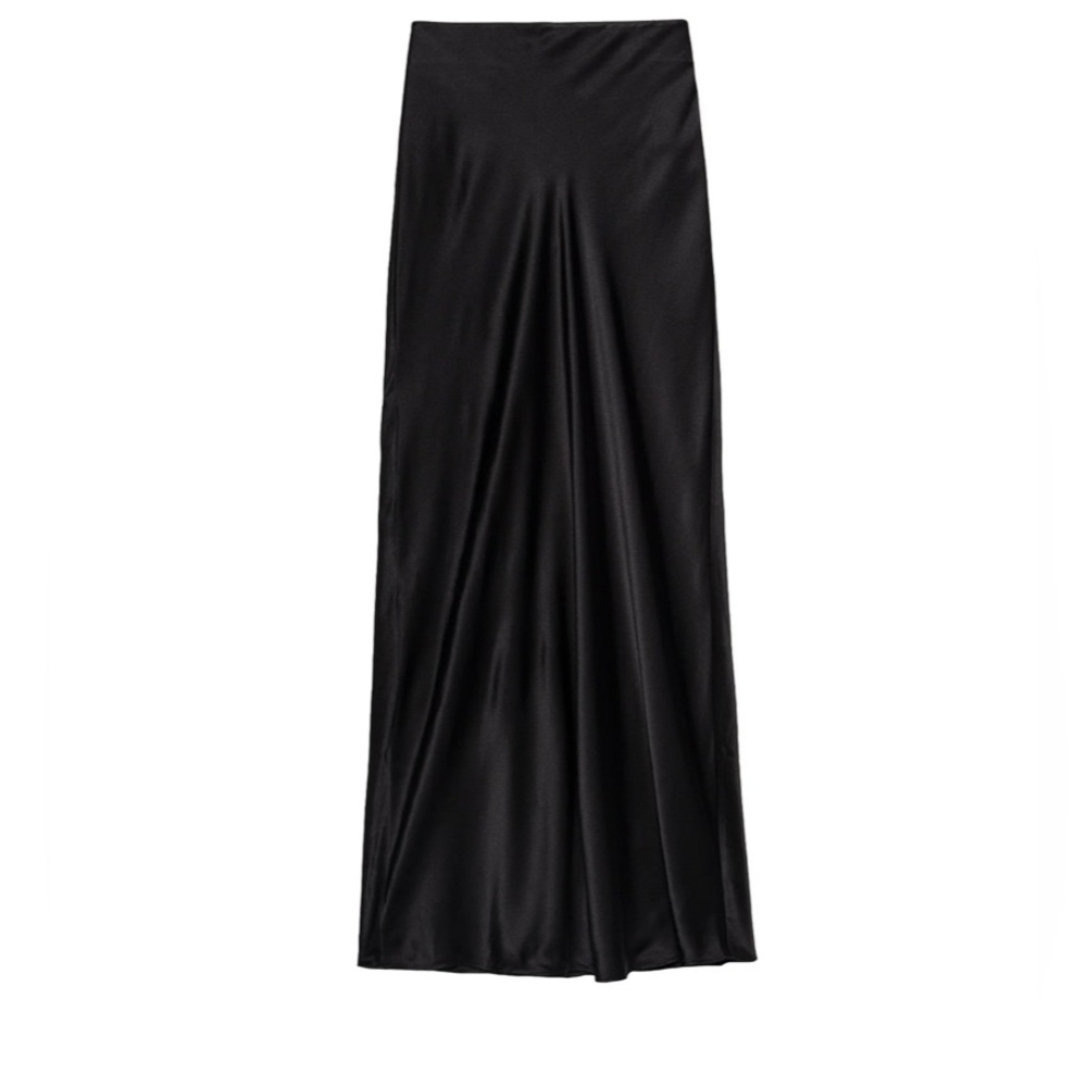 Frame Silk column maxi skirt